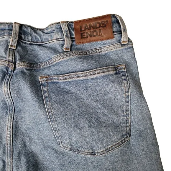 Lands End Mens Square Rigger Straight Leg Denim Jeans Size 37x29 Traditional Fit - Picture 6 of 12
